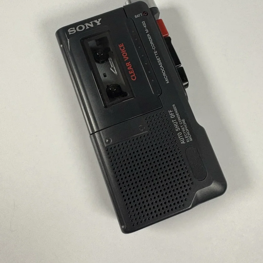 Sony Microcassette-Corder M-450 with Voice Recorder